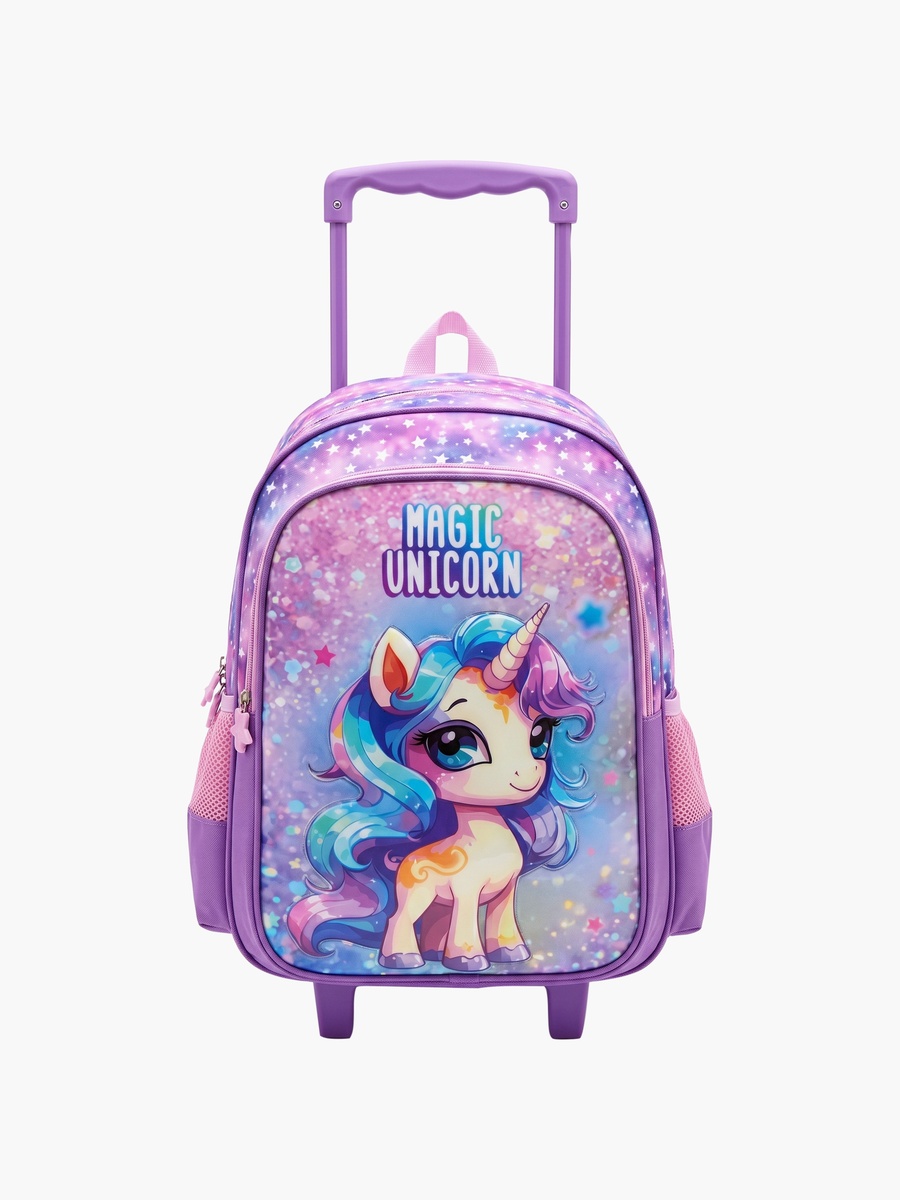 Unicorn 5-Piece School Trolley Backpack Set - 15 Inch