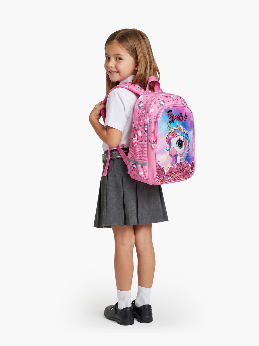 Unicorn 5-Piece School Backpack Set with Lunch Bag - 15 Inch