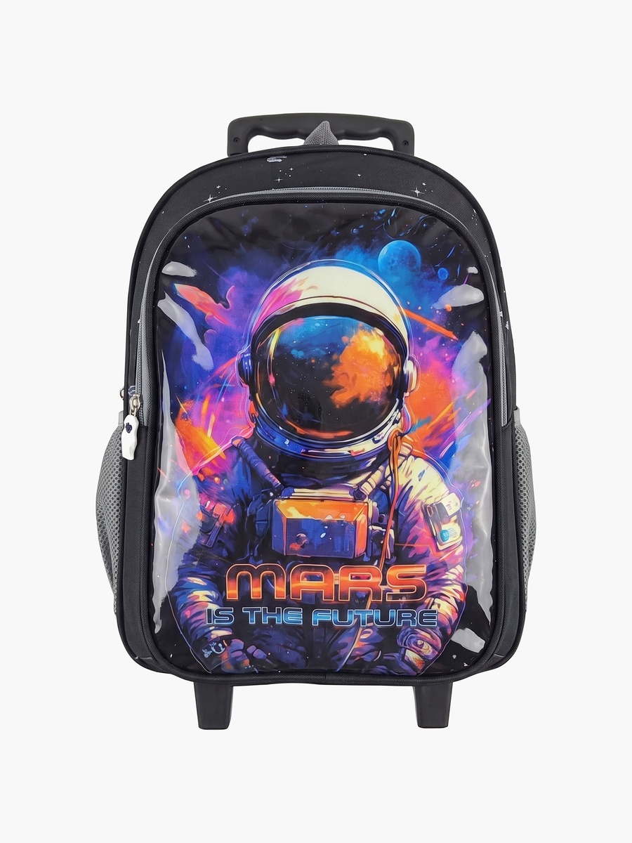 Astronaut 5-Piece School Trolley Backpack Set - 15 Inch