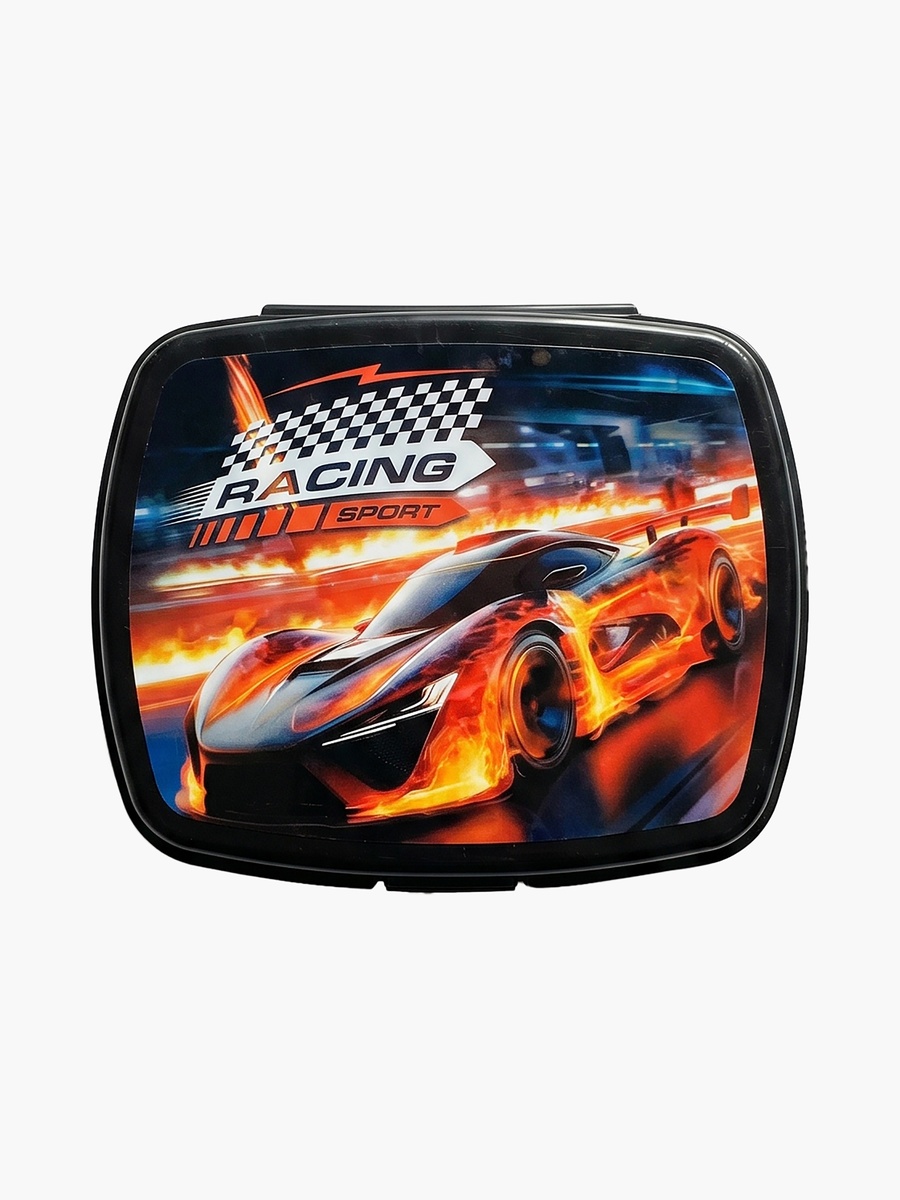 Car Racing 5-Piece School Backpack Set with Lunch Bag - 15 Inch