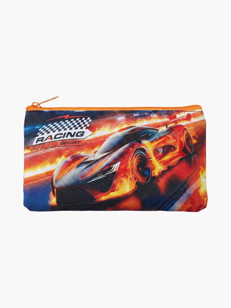 Car Racing 5-Piece School Trolley Backpack Set - 15 Inch