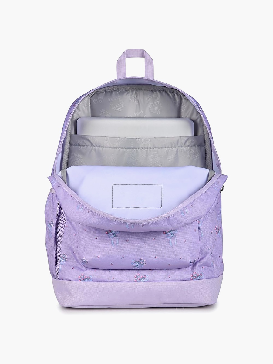 Printed Backpack with Laptop Sleeve - 26 Ltr