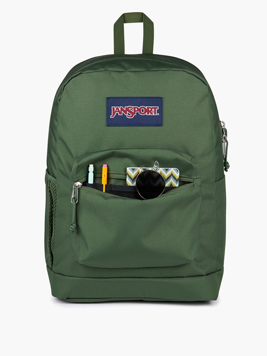 Solid Backpack with Adjustable Straps and Zip Closure - 15x32x42 cm