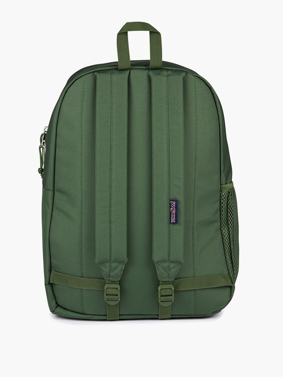 Solid Backpack with Adjustable Straps and Zip Closure - 15x32x42 cm