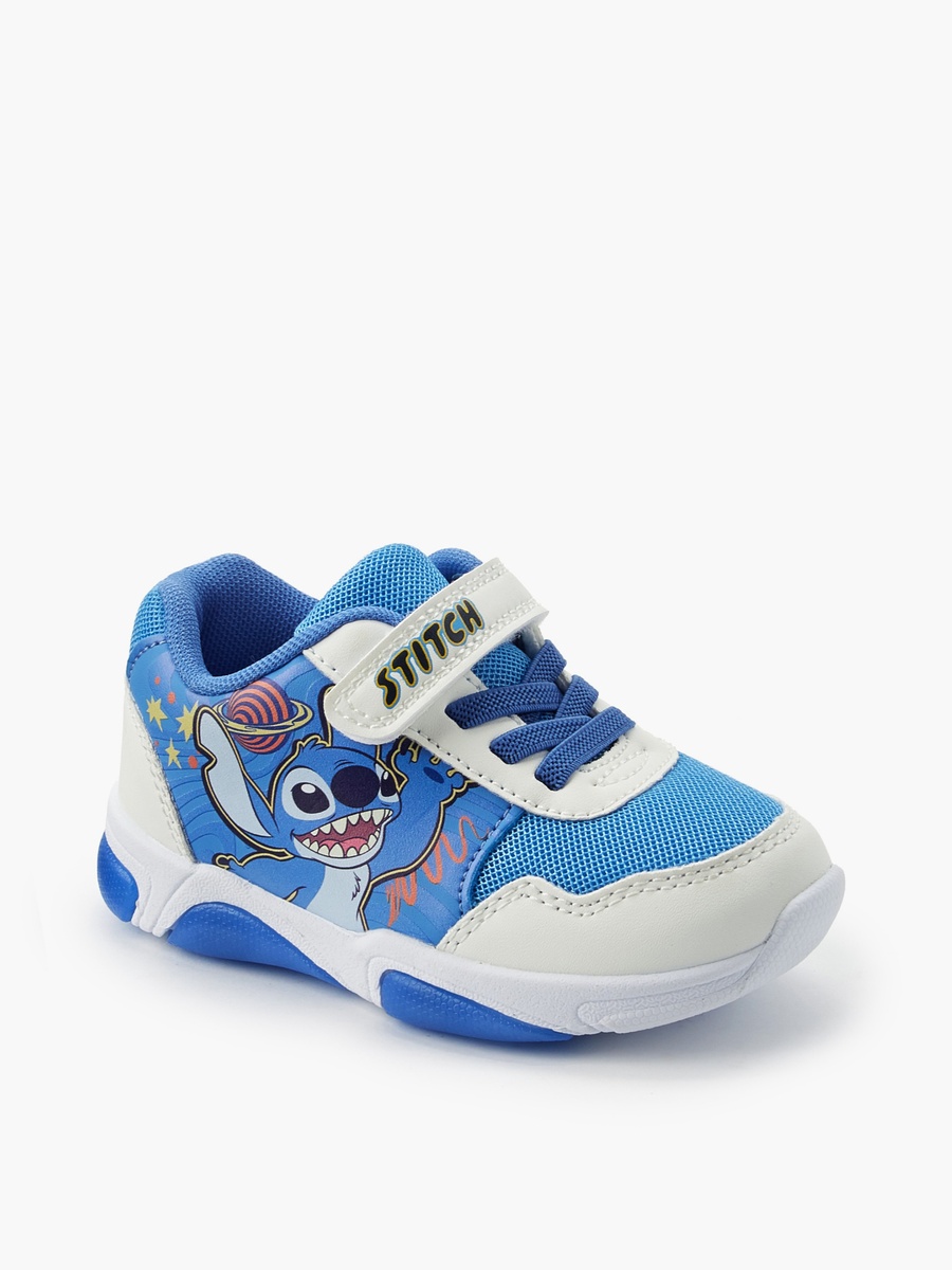 Boys Stitch Print Light-Up Ankle Sneakers