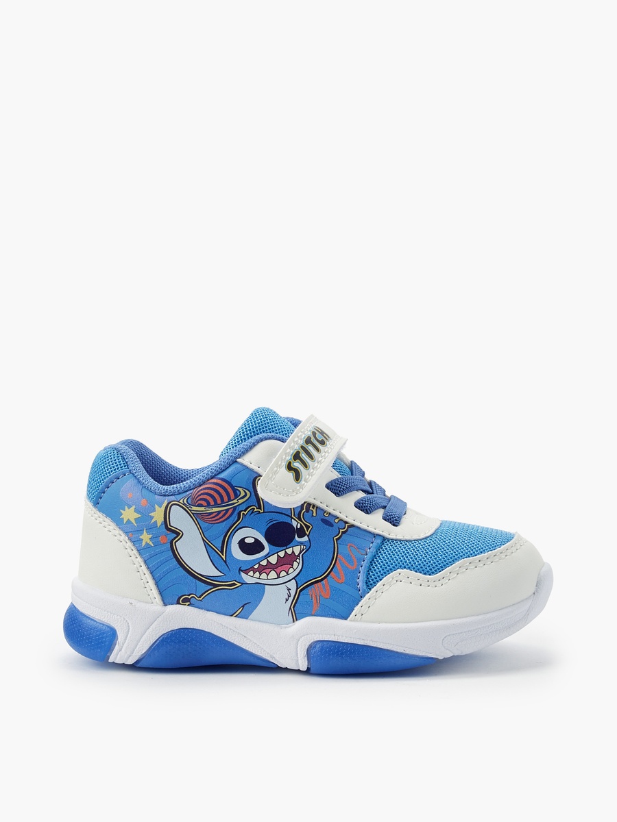 Boys Stitch Print Light-Up Ankle Sneakers