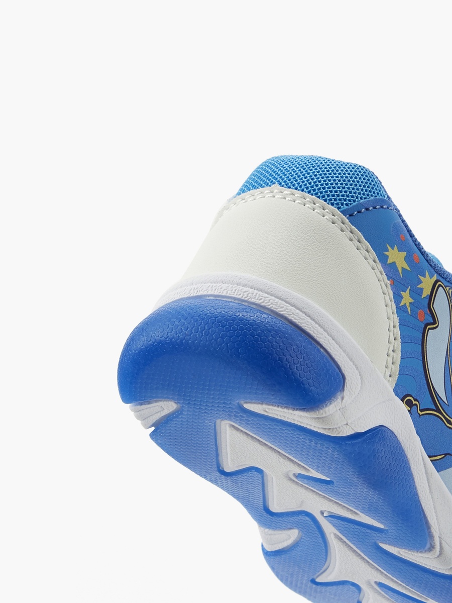 Boys Stitch Print Light-Up Ankle Sneakers