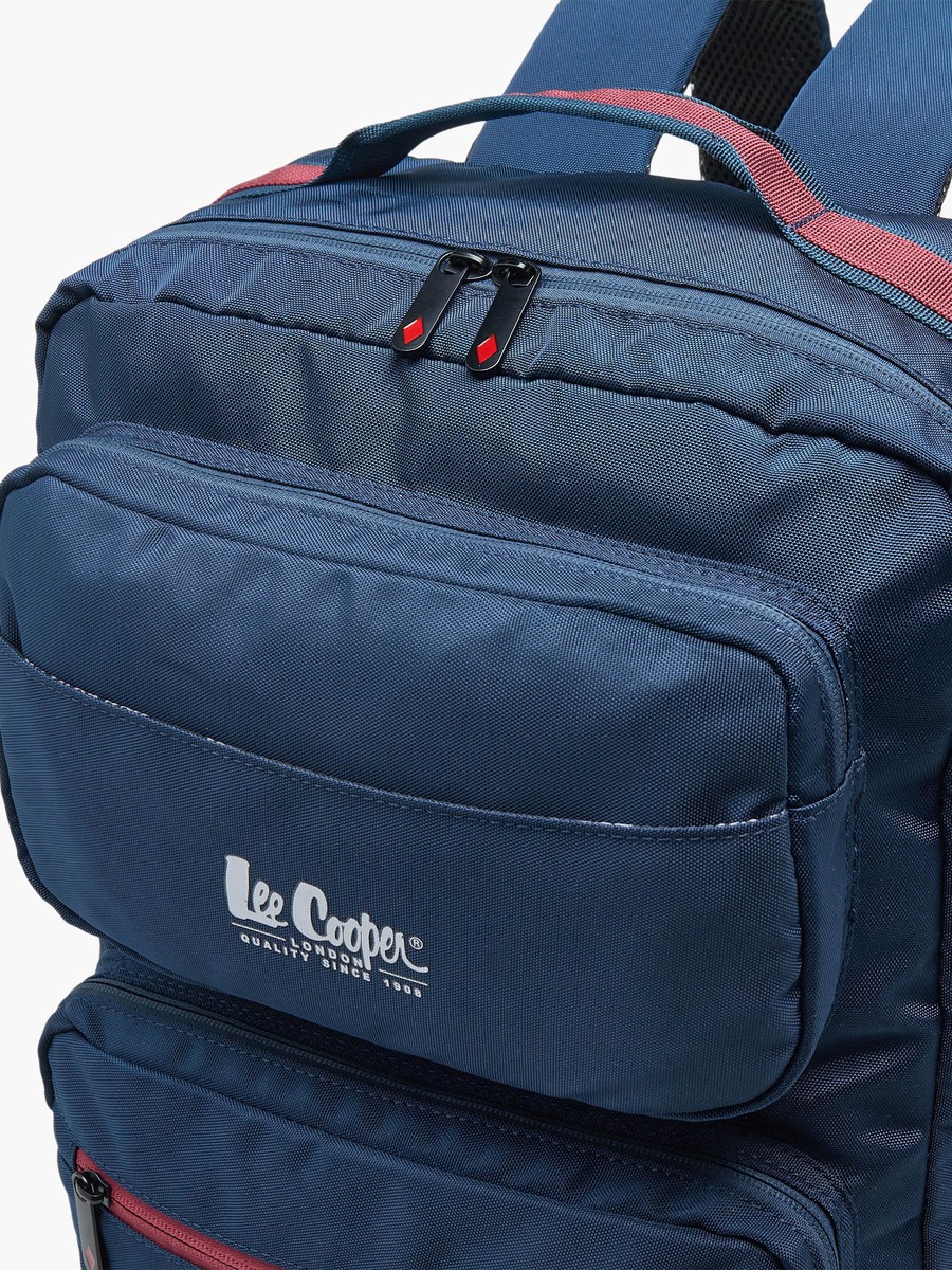 Logo Print 3-Piece School Backpack with Lunch Bag and Pouch