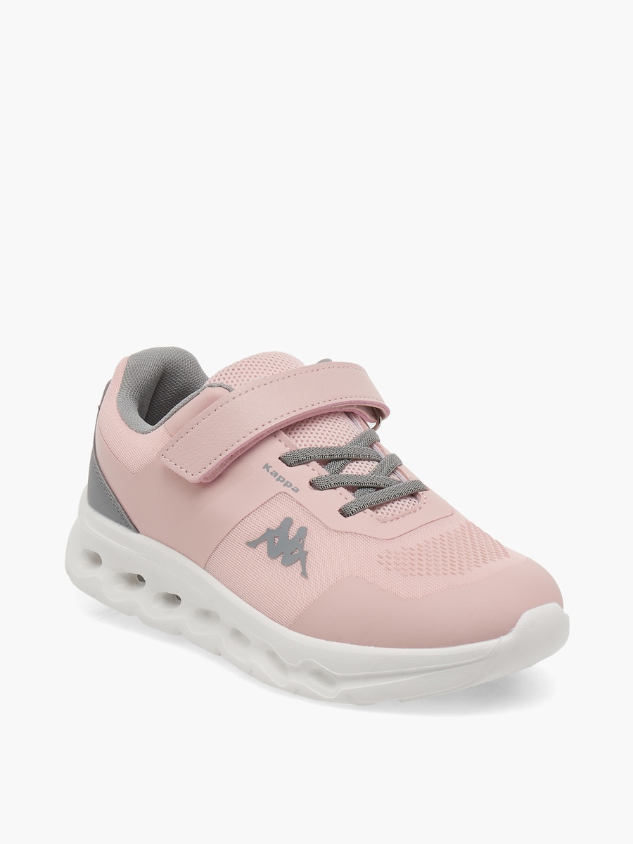 Girls Logo Print Hook and Loop Sports Shoes