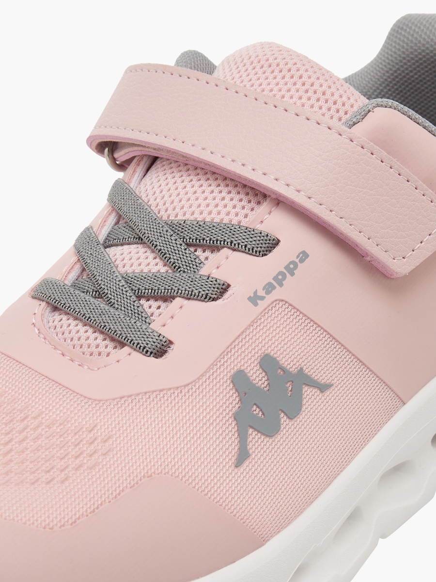 Girls Logo Print Hook and Loop Sports Shoes