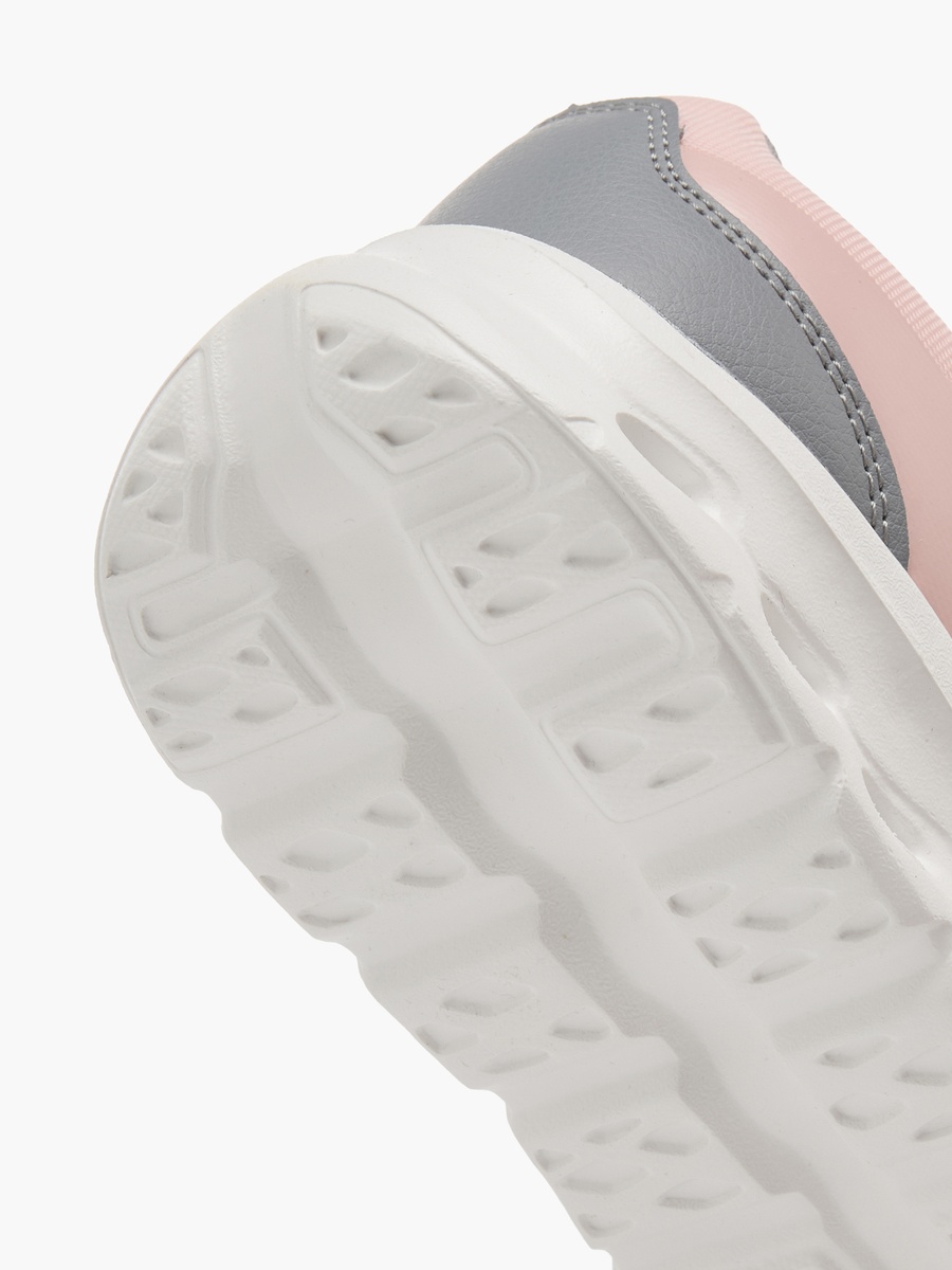 Girls Logo Print Hook and Loop Sports Shoes