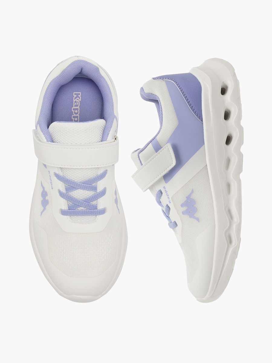 Girls Logo Print Hook and Loop Sports Shoes