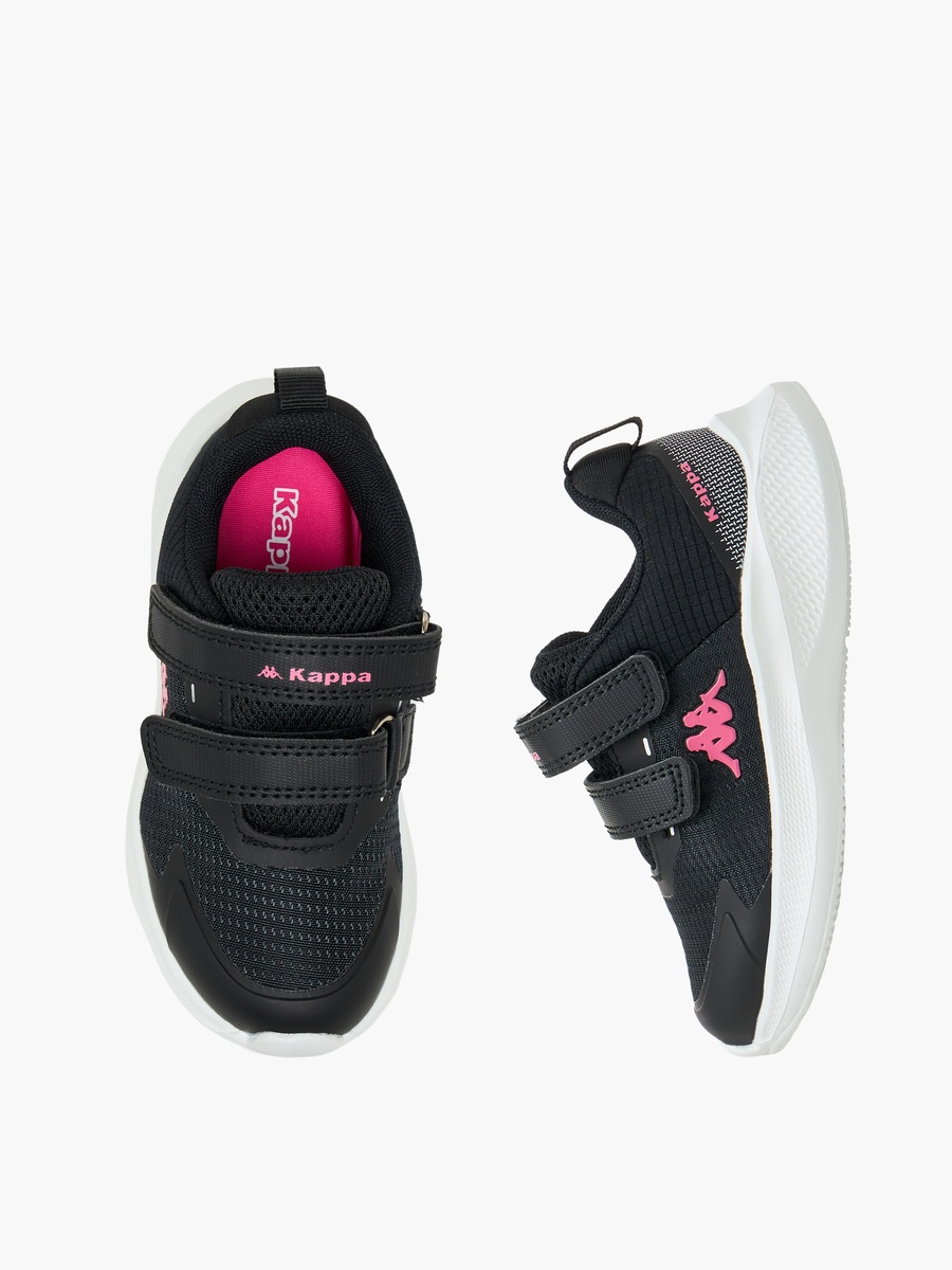 Girls Logo Print Hook and Loop Sports Shoes