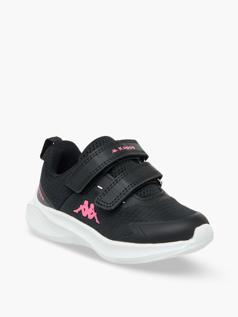 Girls Logo Print Hook and Loop Sports Shoes
