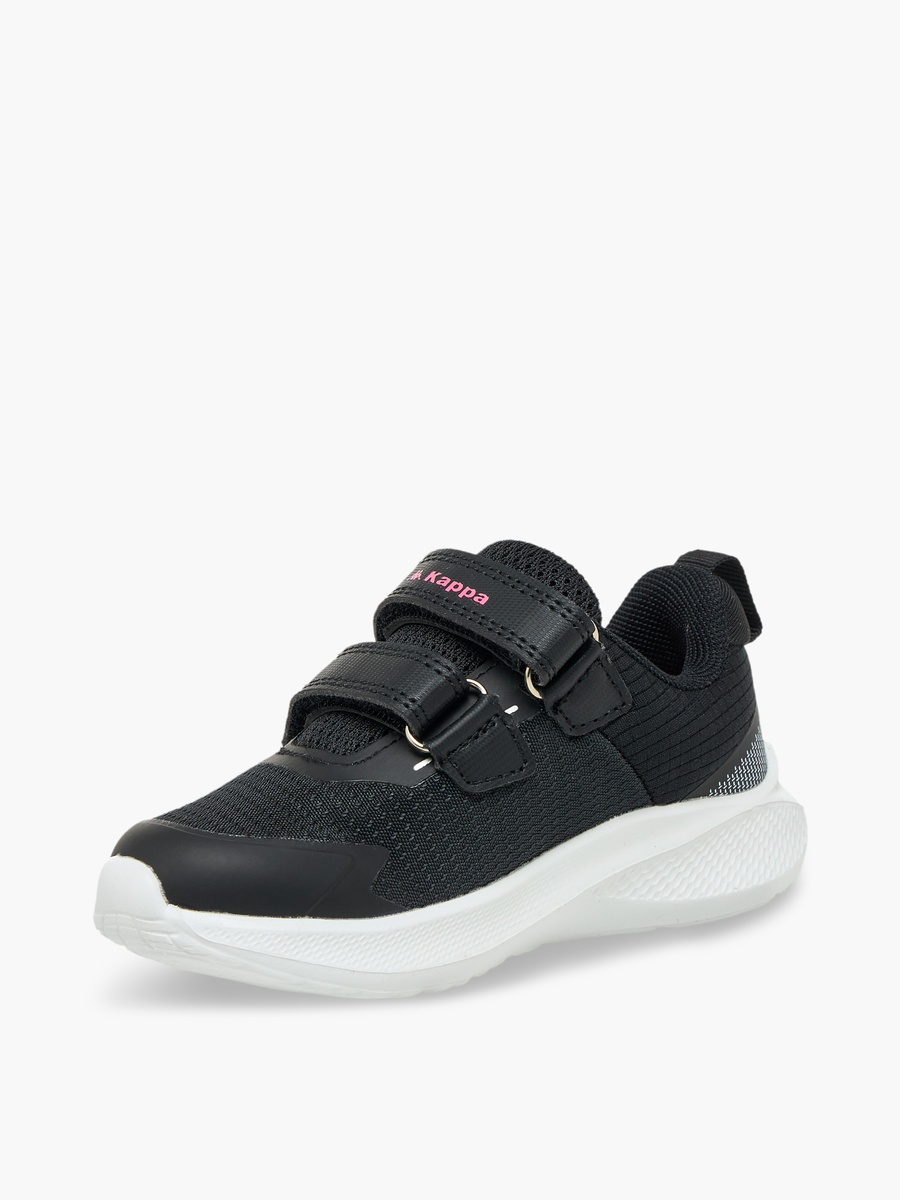 Girls Logo Print Hook and Loop Sports Shoes
