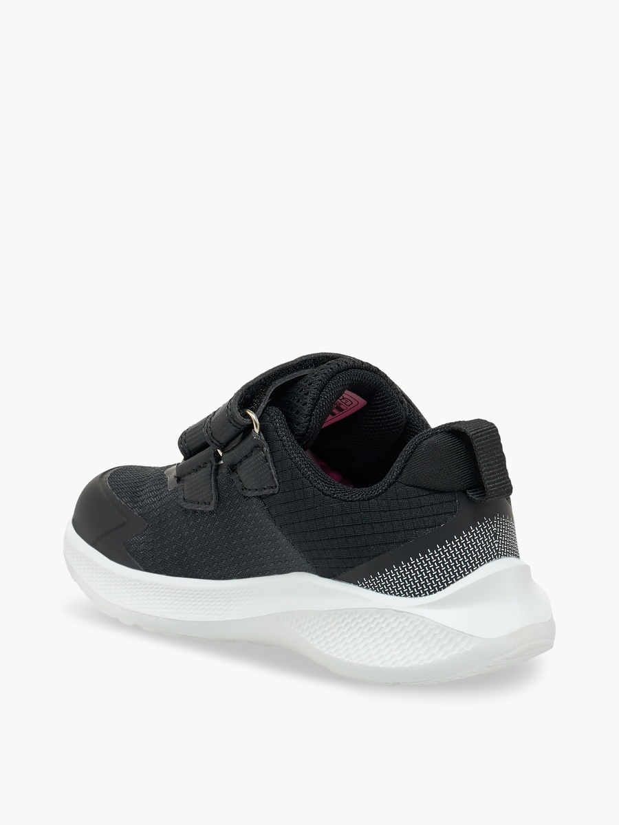 Girls Logo Print Hook and Loop Sports Shoes