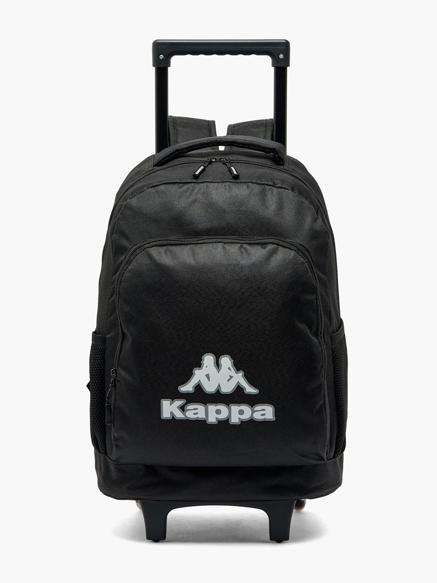 Logo Print 3-Piece School Trolley Bag Set with Lunch Bag and Pencil Pouch