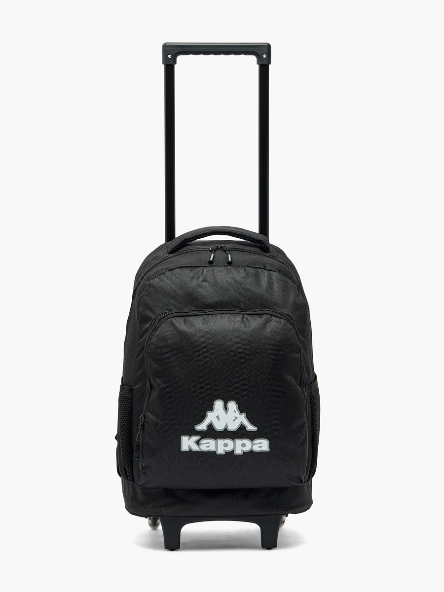 Logo Print 3-Piece School Trolley Bag Set with Lunch Bag and Pencil Pouch