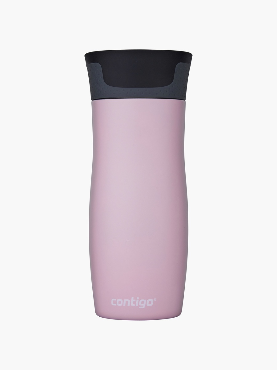 Plain Stainless Steel Travel Mug with Autoseal Spout and Leak Resistant Design - 470 ml