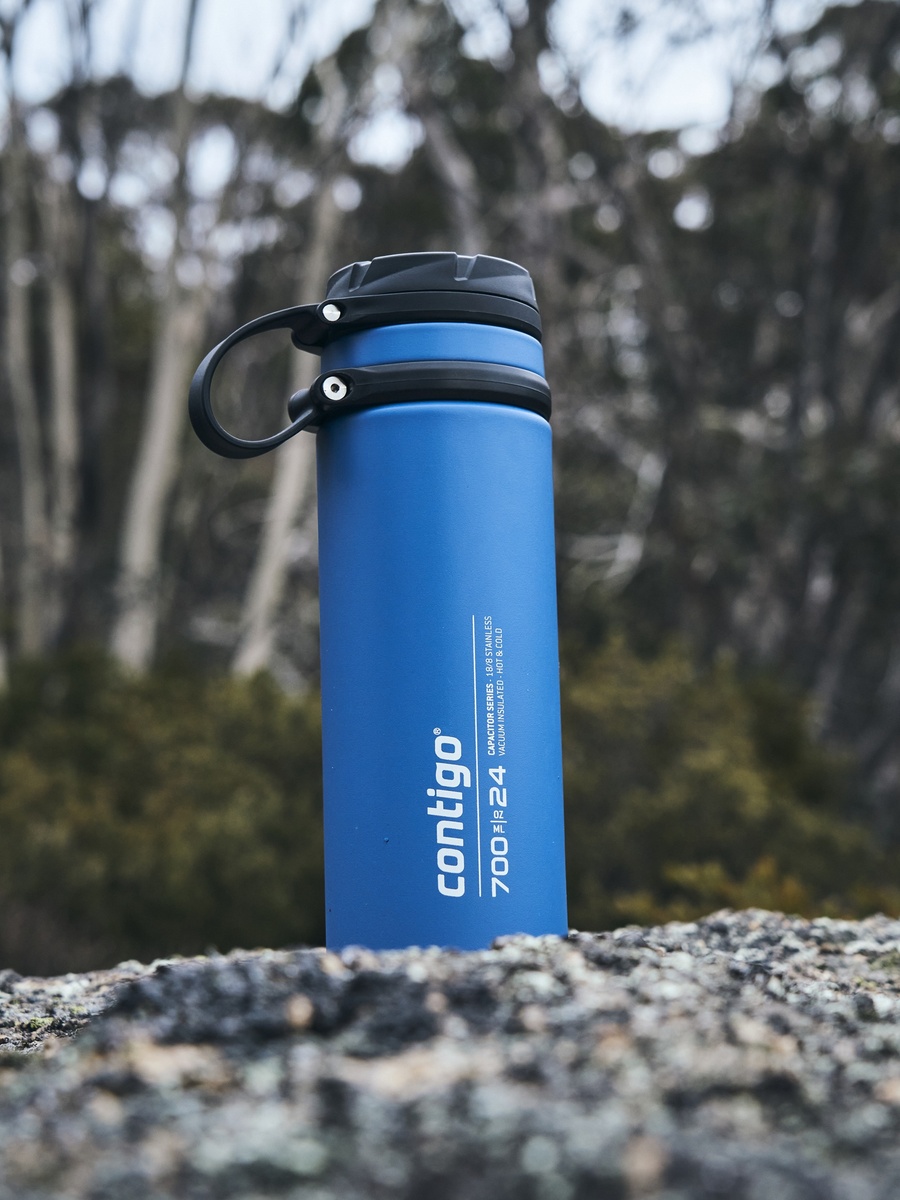 Plain Stainless Steel Water Bottle with Wide Mouth and Leak Resistant Design - 720 ml