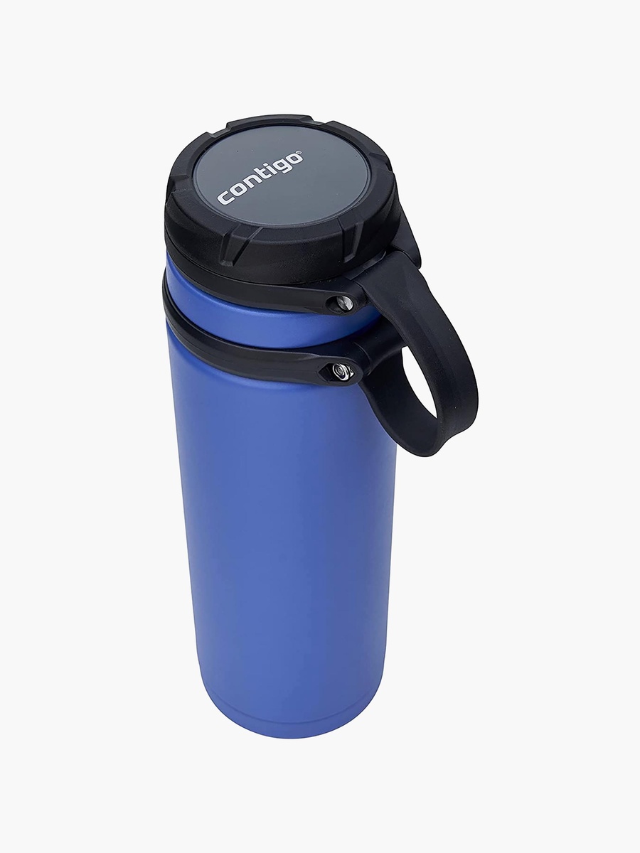 Plain Stainless Steel Water Bottle with Wide Mouth and Leak Resistant Design - 720 ml