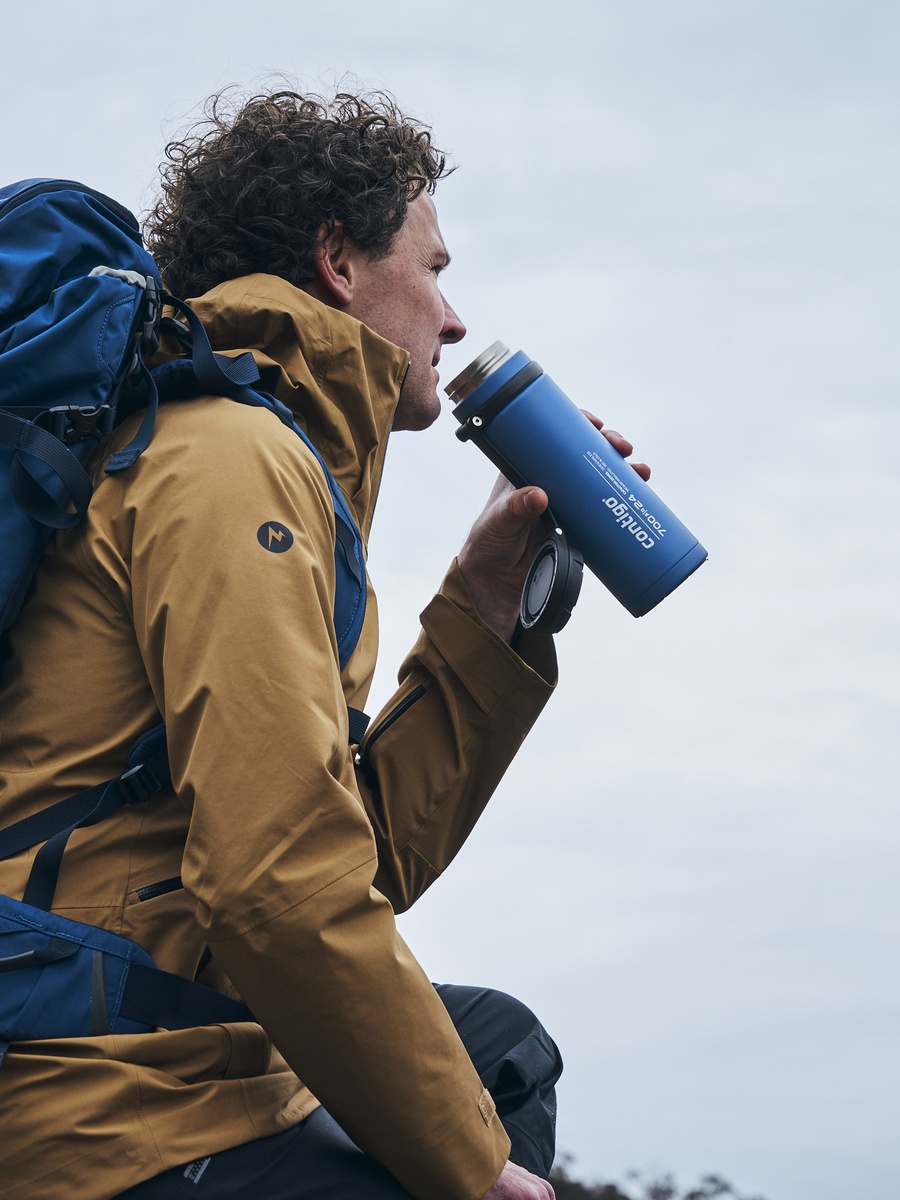 Plain Stainless Steel Water Bottle with Wide Mouth and Leak Resistant Design - 720 ml