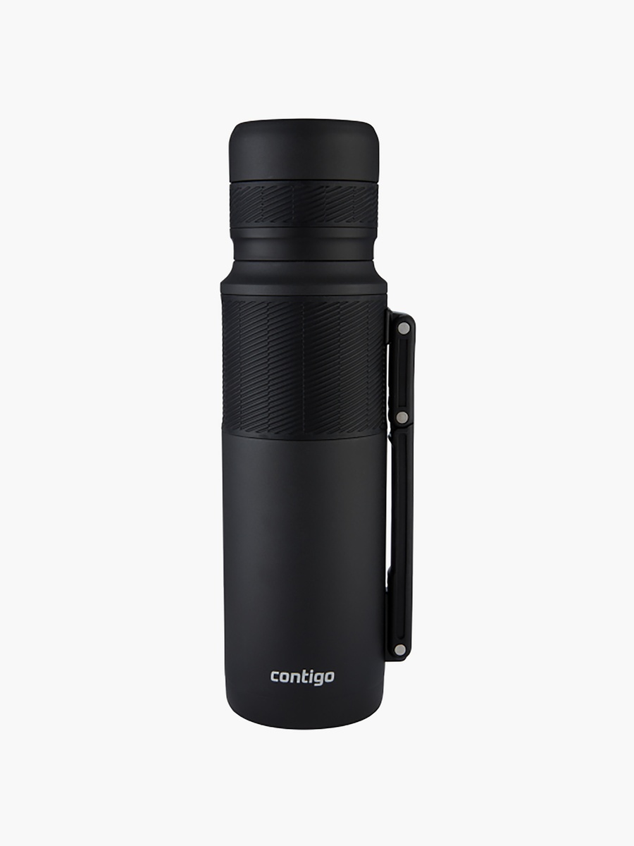 Plain Stainless Steel Water Bottle with Screw Spout and Leak Resistant Design - 1200 ml