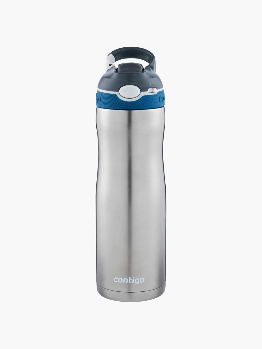 Plain Stainless Steel Water Bottle with Sipper Spout and Leak Resistant Design - 590 ml