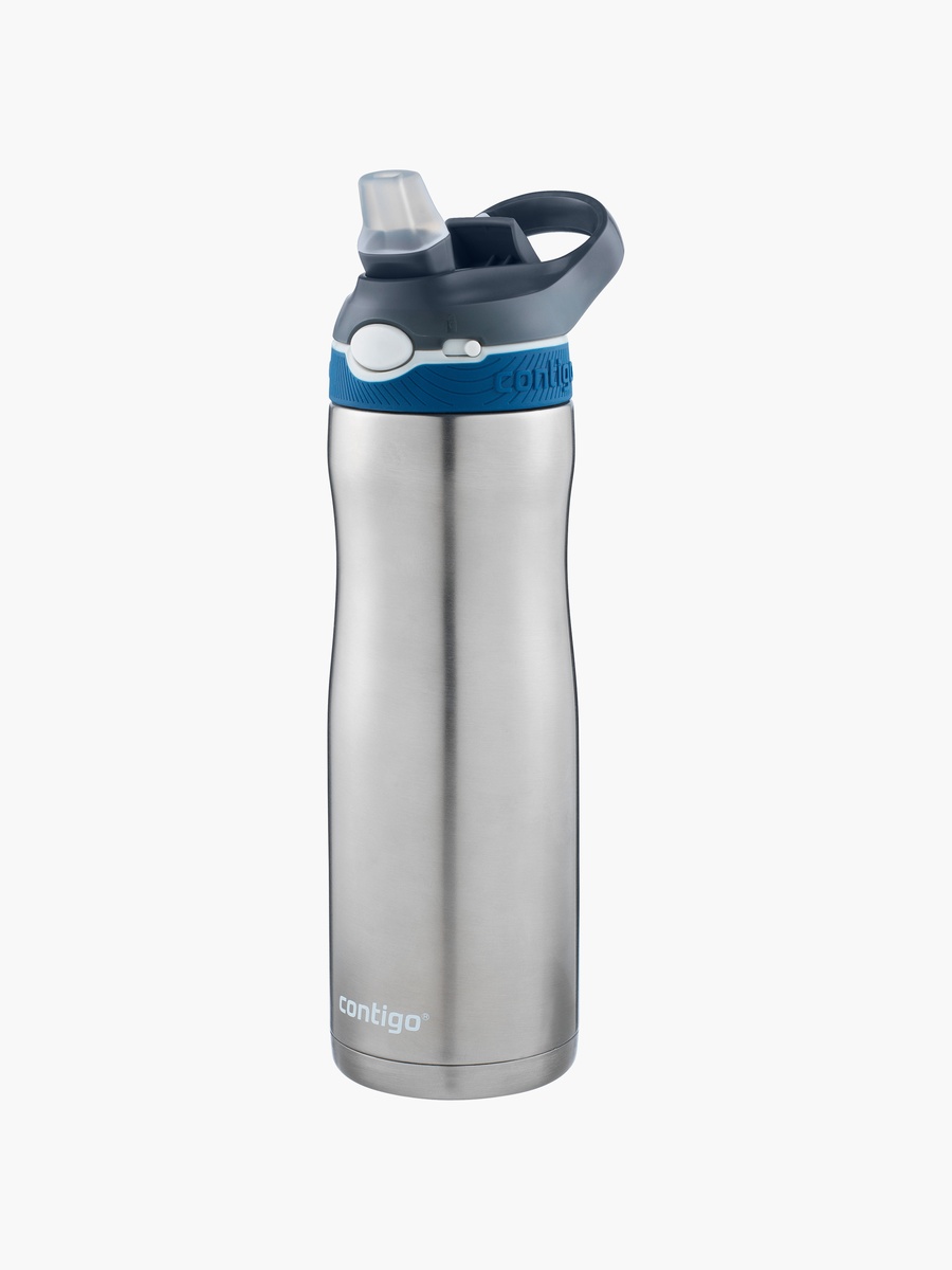 Plain Stainless Steel Water Bottle with Sipper Spout and Leak Resistant Design - 590 ml