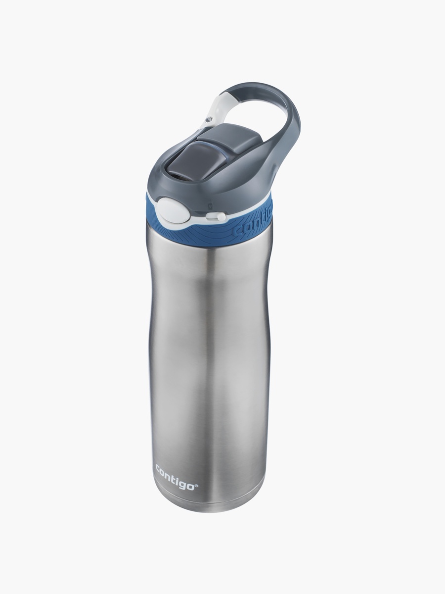 Plain Stainless Steel Water Bottle with Sipper Spout and Leak Resistant Design - 590 ml