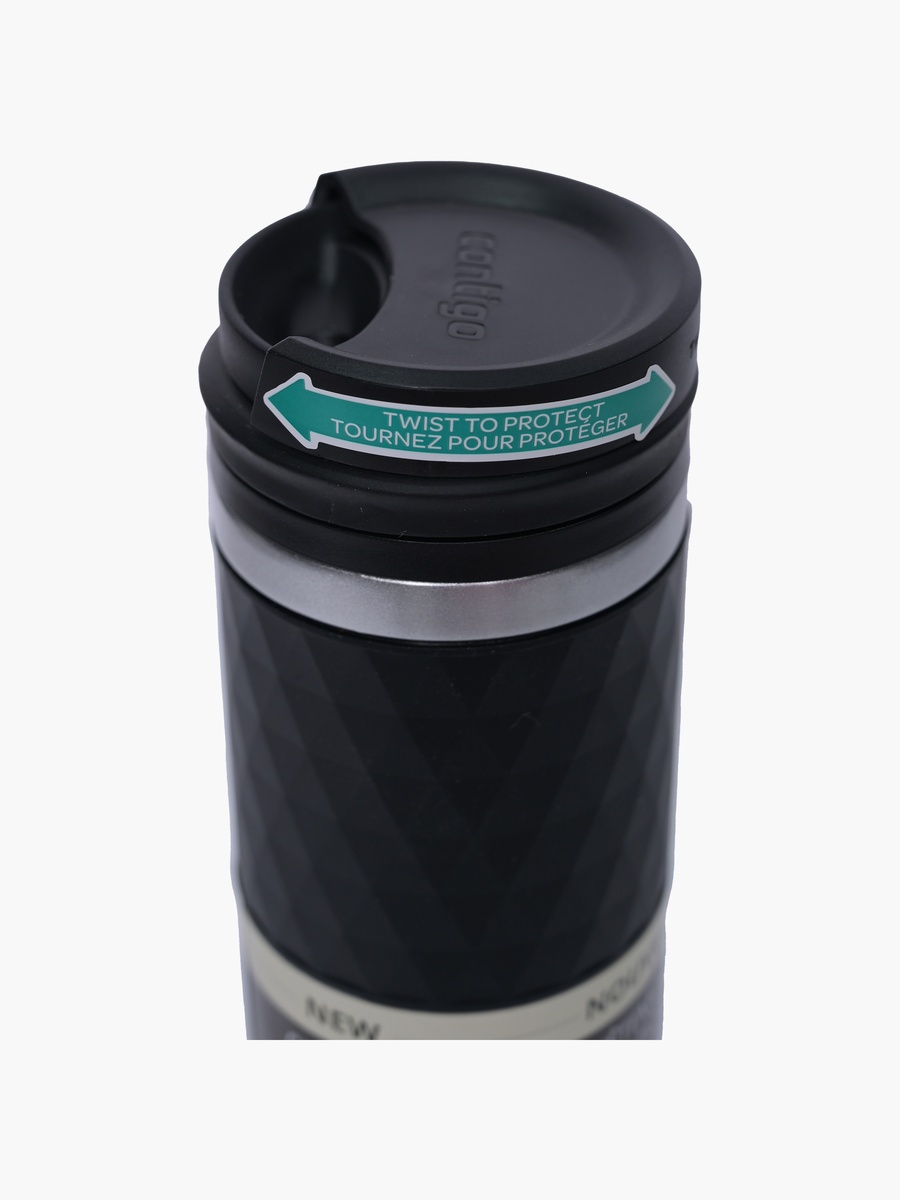 Plain Stainless Steel Travel Mug with Wide Mouth and Leak Resistant Design - 470 ml