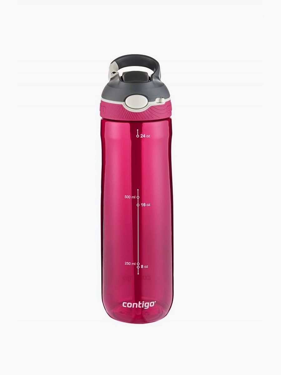 Plain Plastic Water Bottle with Straw and Leak Resistant Design - 720 ml