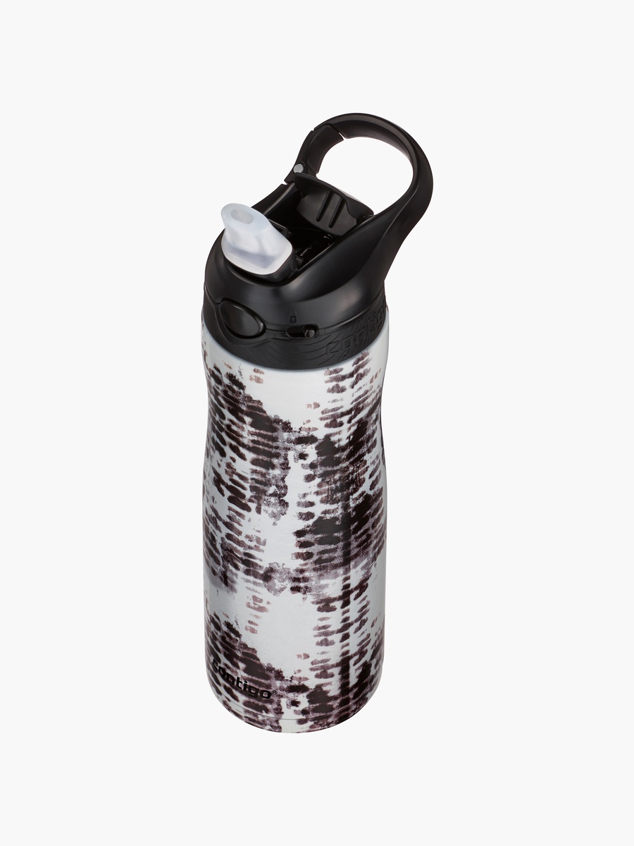 Printed Stainless Steel Water Bottle with Sipper Spout and Leak Resistant Design - 590 ml