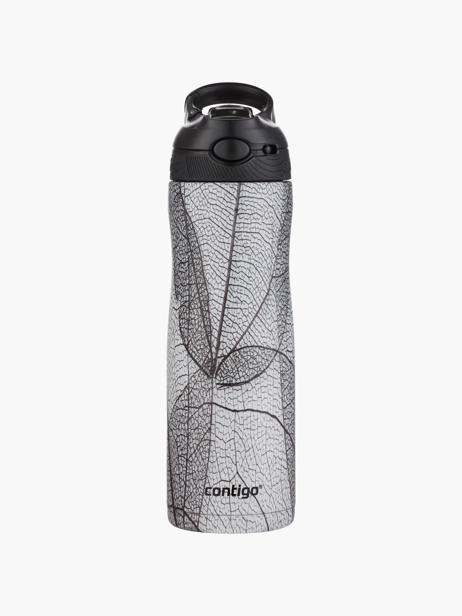 Printed Stainless Steel Water Bottle with Sipper Spout and Leak Resistant Design - 590 ml