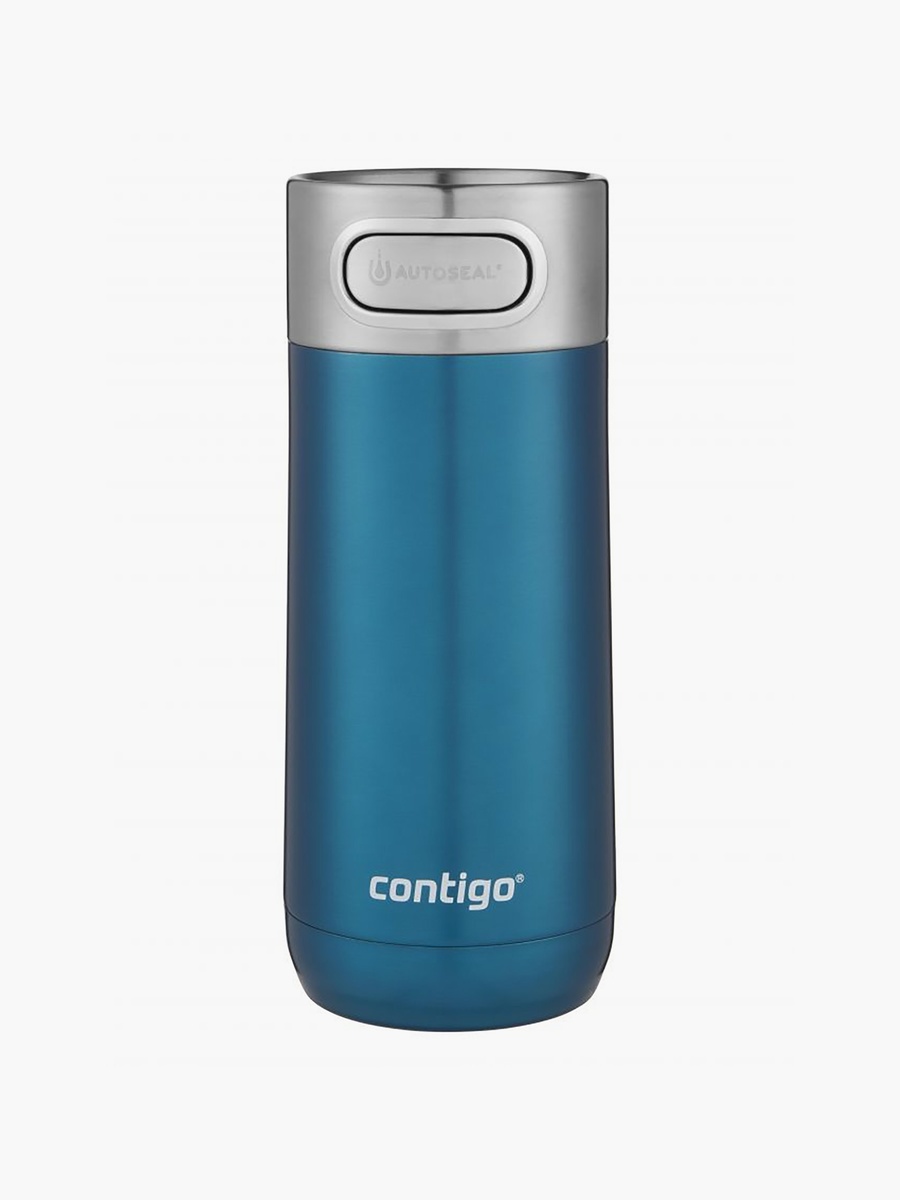 كوب سفر سادة من الستانلس ستيل مع فوهة ذاتية الإغلاق وتصميم مانع للتسرب سعة 360 مل من كونتيجو