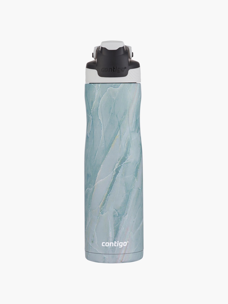 Textured Stainless Steel Water Bottle with Sipper Spout and Leak Resistant Design - 720 ml
