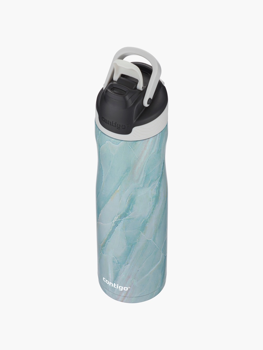 Textured Stainless Steel Water Bottle with Sipper Spout and Leak Resistant Design - 720 ml