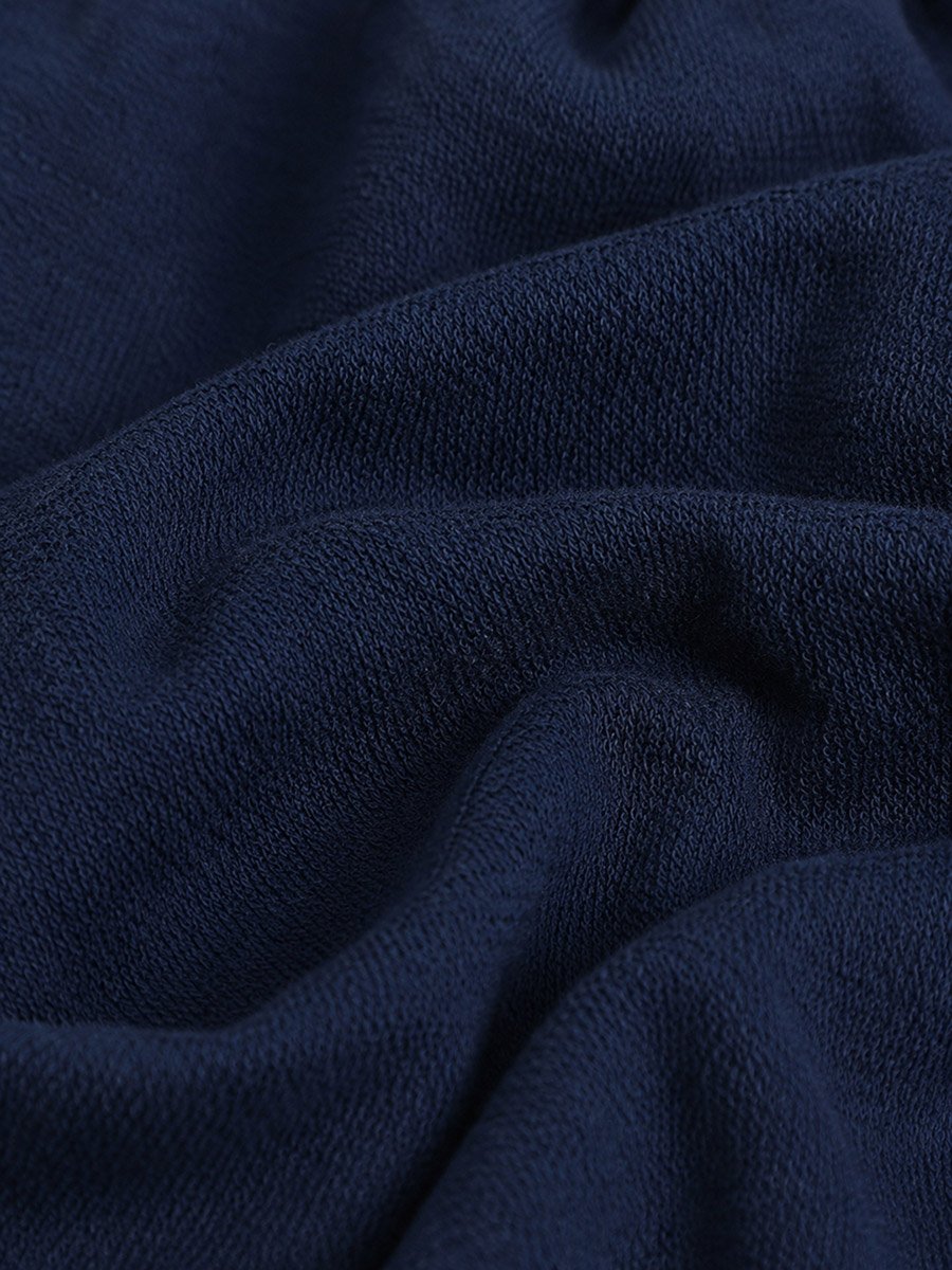 Boys Navy Blue Drawstring Relaxed Fit Joggers