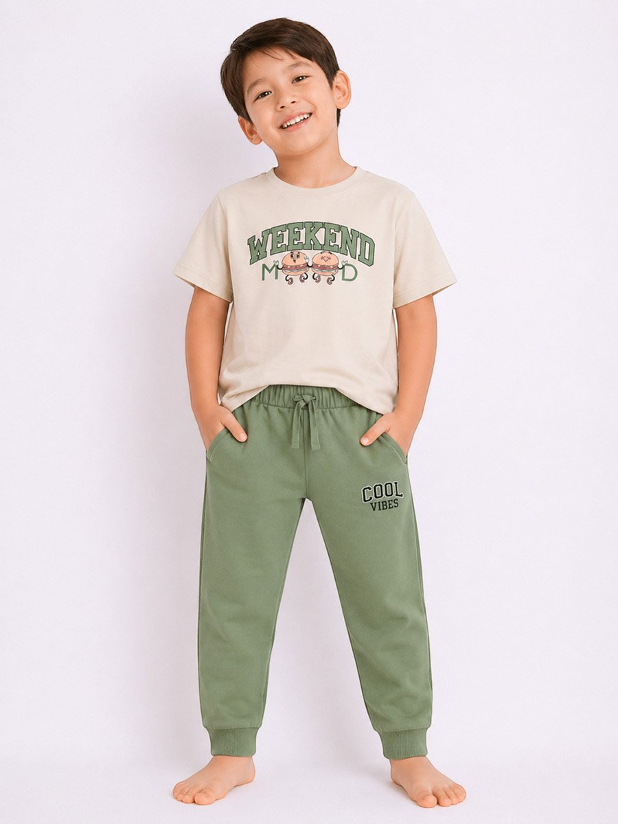 Boys Cotton Short Sleeve Pyjama Set