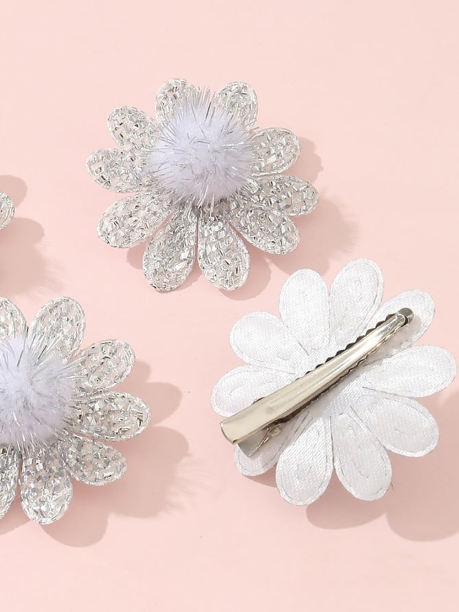 Daisy Hair Clips - 5 Piece Set