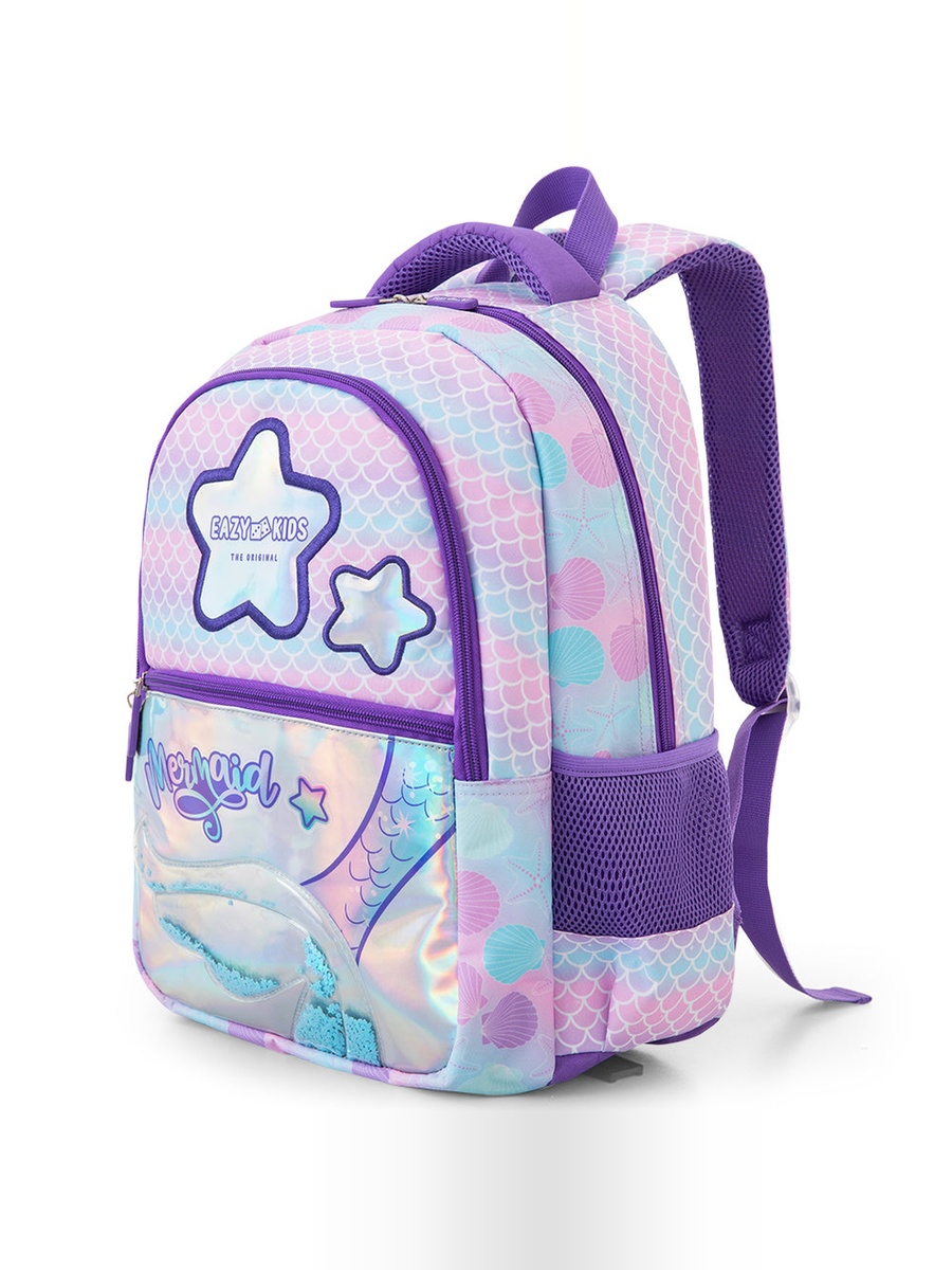 School Bag and Pencil Bag and Lunch Bag with SS Bottle and Convertible Lunch Box - 16 Inch