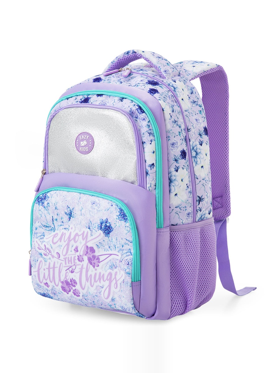 School Bag and Pencil Bag and Lunch Bag with Tritan Bottle and Jumbo Bento Lunch Box - 18 Inch