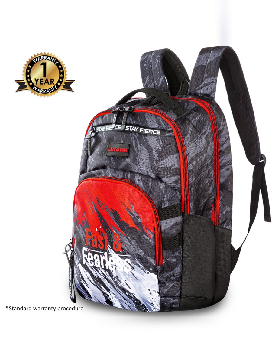 Fast and Fearless School Bag with 710 ml Stainless Steel Water Bottle - 20 Inch