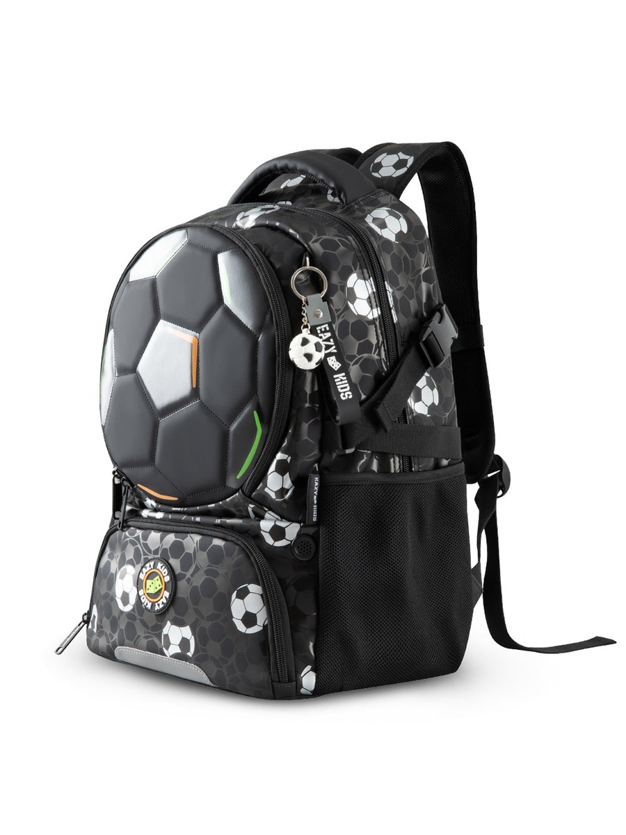 Footballer Backpack with Free Football - Black