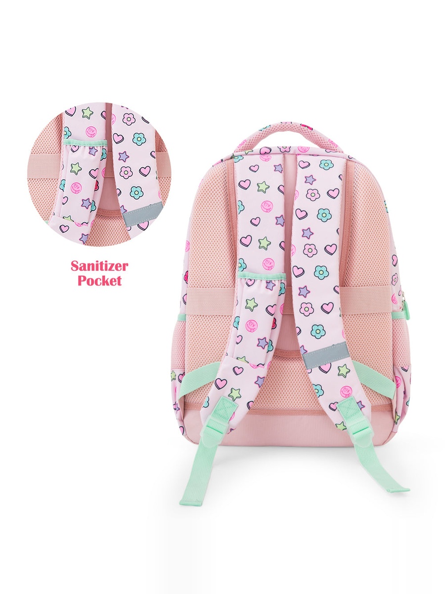 3-Piece School Bag Set with Laptop Compartment - Always Believe - Pink - 17 Inch