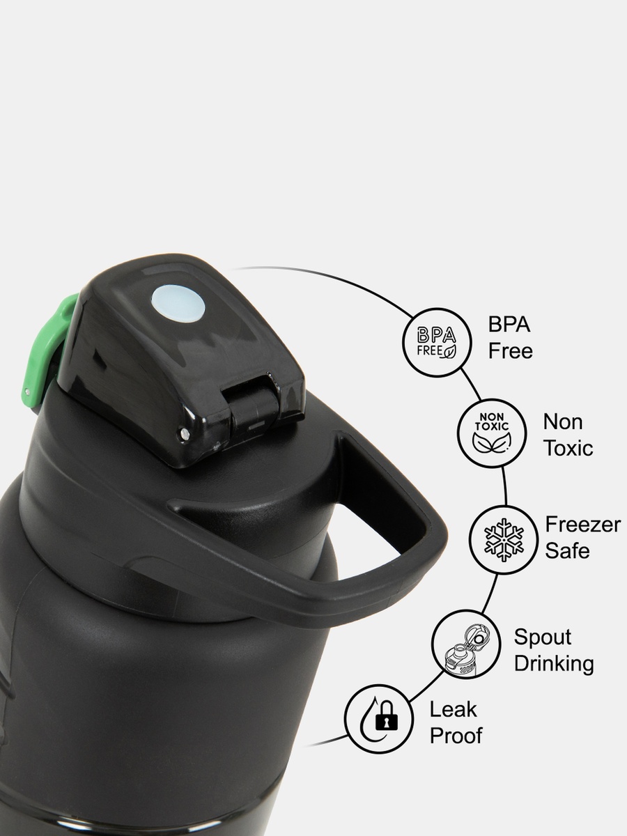 BPA Free Spout and Straw Flip Top Water Bottle - 750 ml