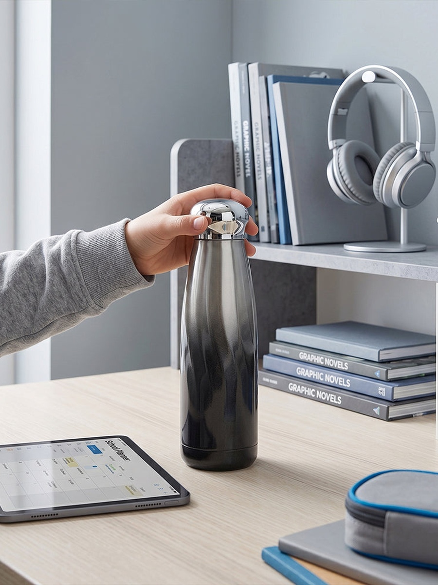 Double Walled Stainless Steel Water Bottle - 420 ml