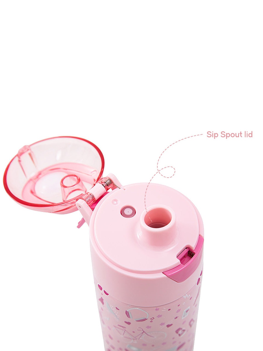 Insulated Stainless Steel Water Bottle with Spray- 640 ml - Pink