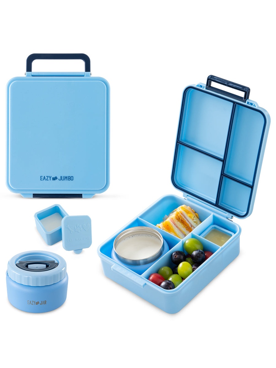 Jumbo Bento Lunch Box with Thermos and Dip Jar