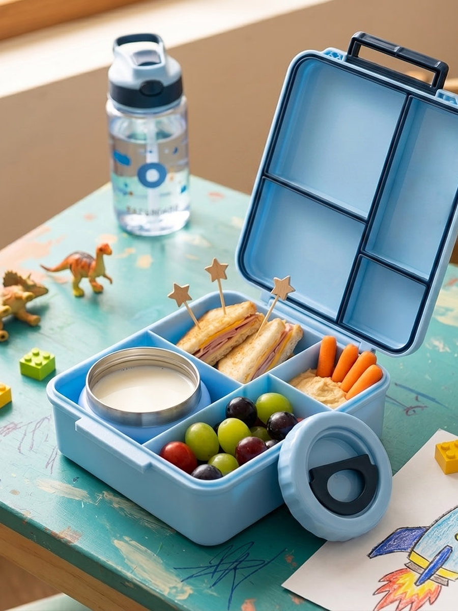 Jumbo Bento Lunch Box with Thermos and Dip Jar